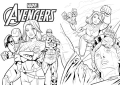 Marvel Legends Colouring - The English Bookshop