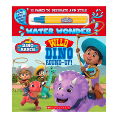 Dino Ranch: Wild Dino Round-Up! (Water Wonder Storybook) - The English Bookshop Kuwait
