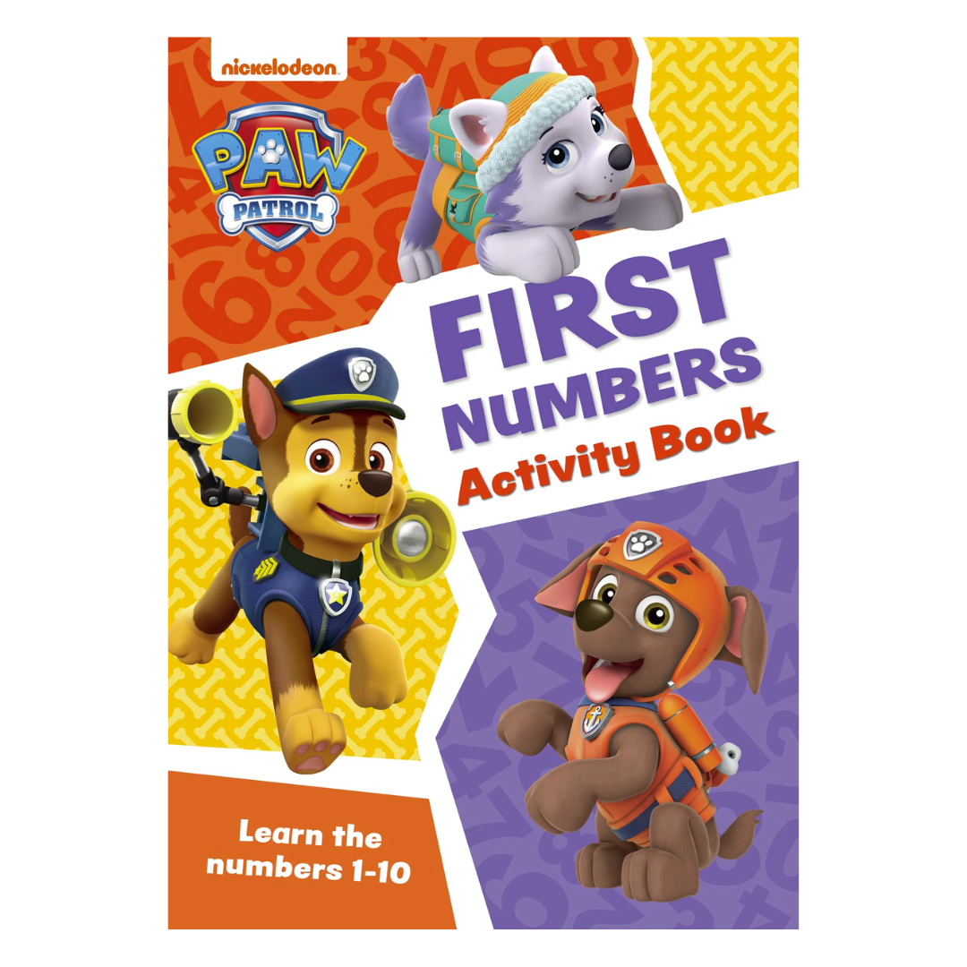 Paw Patrol First Numbers Activity Book: Get ready for school with Paw Patrol - The English Bookshop Kuwait