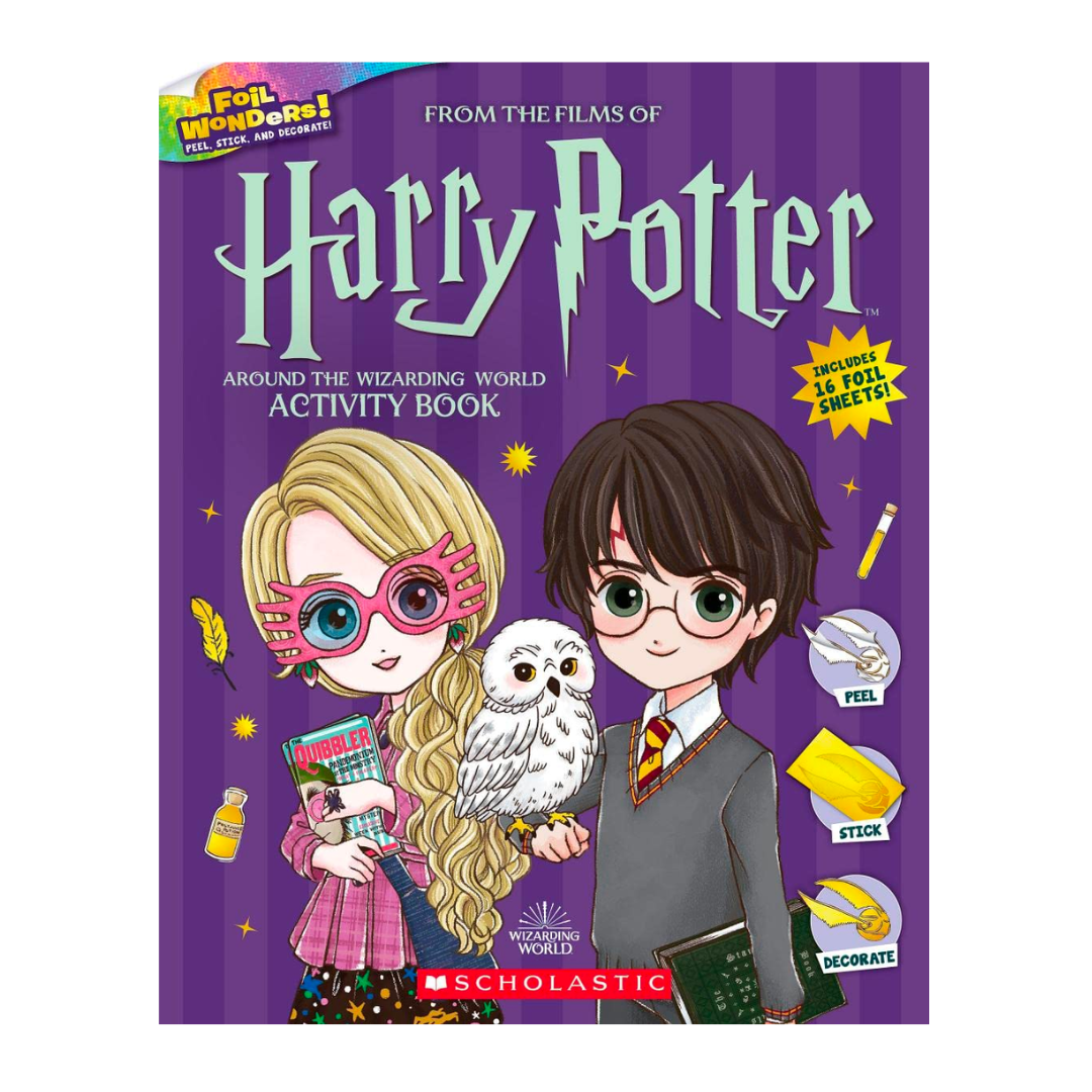 Around the Wizarding World Activity Book (Harry Potter: Foil Wonders) - The English Bookshop Kuwait