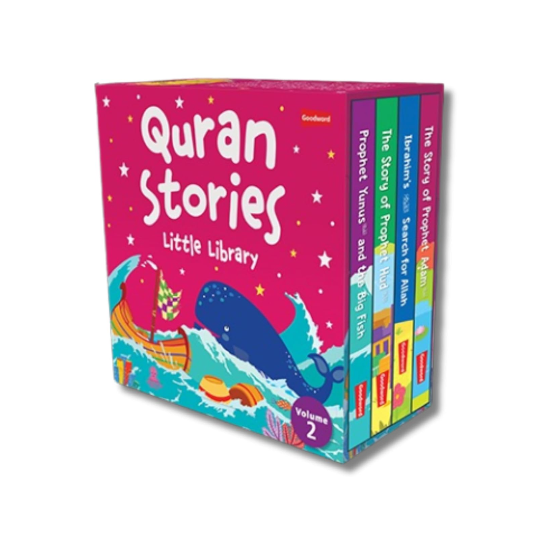 Quran Stories - Little Library - Vol.2 (4 Board Books Set) - The English Bookshop