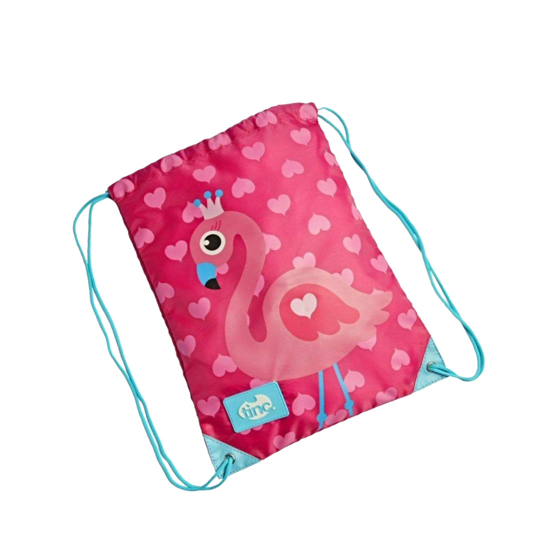 Flamingo DrawString Bag - Tinc - The English Bookshop