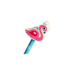 Flamingo Eraser Topper Pencil - Tinc - The English Bookshop