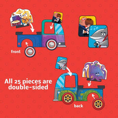 Mix & Match Puzzle: Silly Trucks - Workman Publishing - The English Bookshop