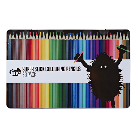 Super Slick Colouring Pencils (Pack of 36) - Tinc - The English Bookshop