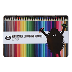 Super Slick Colouring Pencils (Pack of 36) - Tinc - The English Bookshop