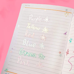Set Of 6 Glitter Edge Highlighters - The English Bookshop Kuwait