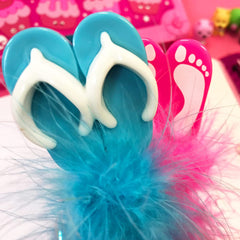 Flip Flop Feather Pen - Pink - The English Bookshop Kuwait