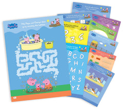 Peppa Pig - Peppa Loves Muddy Puddles: Fun Learning Set (With Wipe And Clean Mats, Coloring Sheets, - The English Bookshop Kuwait