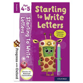 Progress with Oxford: Starting to Write Letters Age 4-5 - Sarah Snashall - The English Bookshop