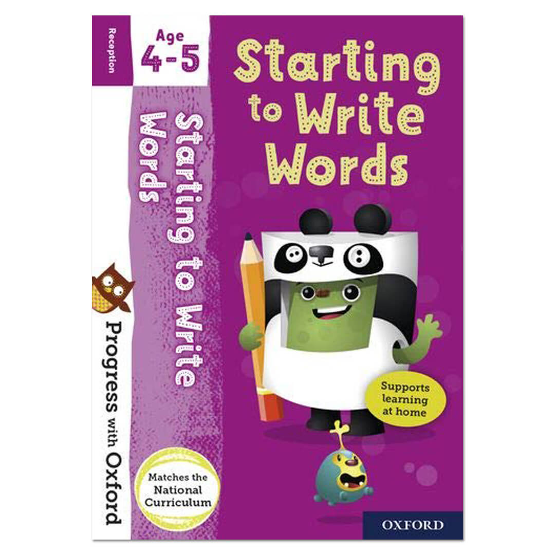 Progress with Oxford: Starting to Write Words Age 4-5 - Eileen Jones - The English Bookshop