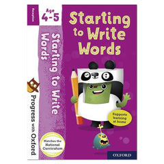 Progress with Oxford: Starting to Write Words Age 4-5 - Eileen Jones - The English Bookshop