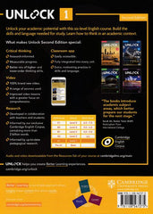 Unlock Level 1 Listening, Speaking & Critical Thinking Student's Book, Mob App and Online Workbook w/ Downloadable Audio and Video - The English Bookshop