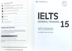 IELTS 15 General Training Student's Book with Answers with Audio with Resource Bank : Authentic Practice Tests - The English Bookshop