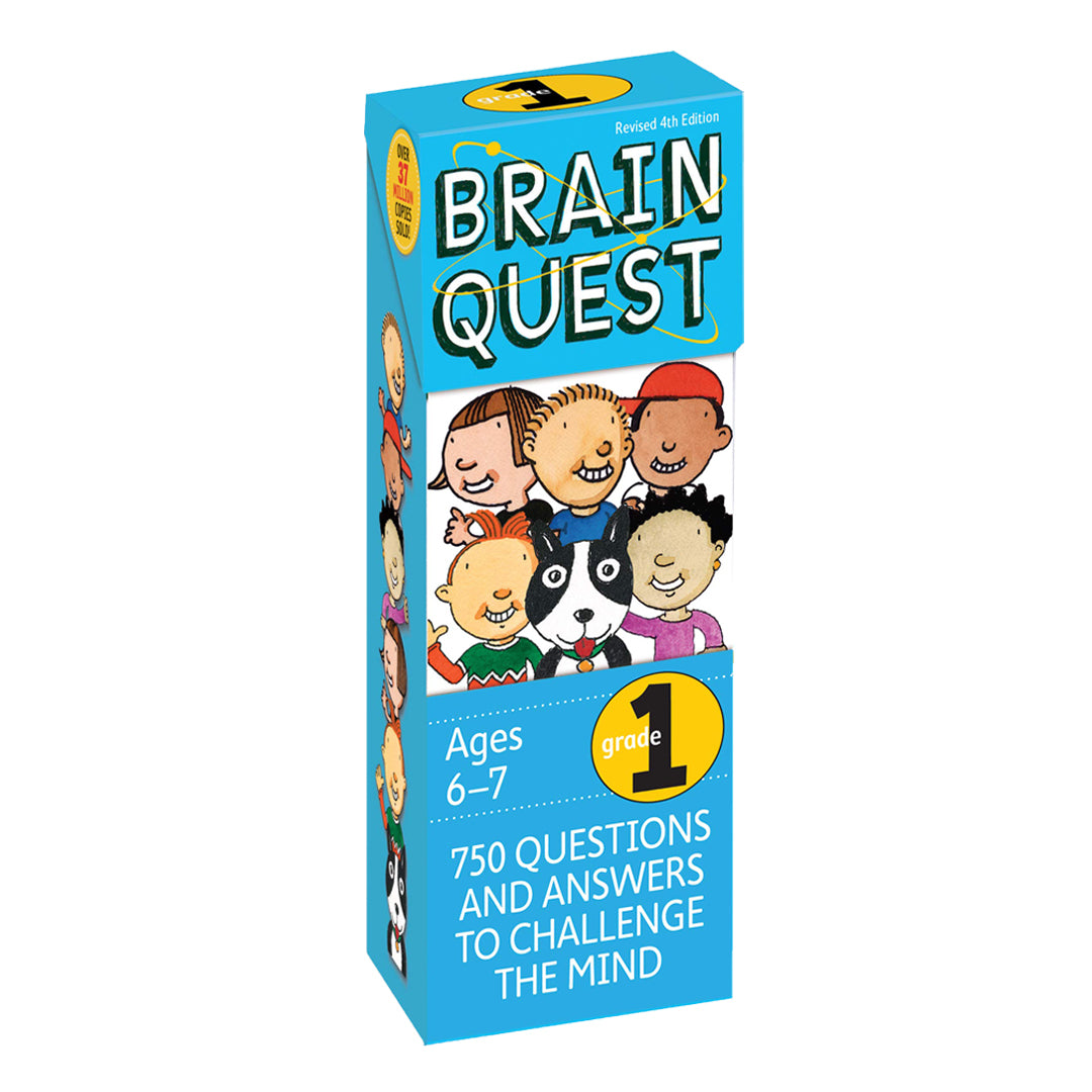 Brain Quest Grade 1, revised 4th edition: 750 Questions and Answers to Challenge the Mind (Brain Quest Decks) - Workman Publishing - The English Bookshop