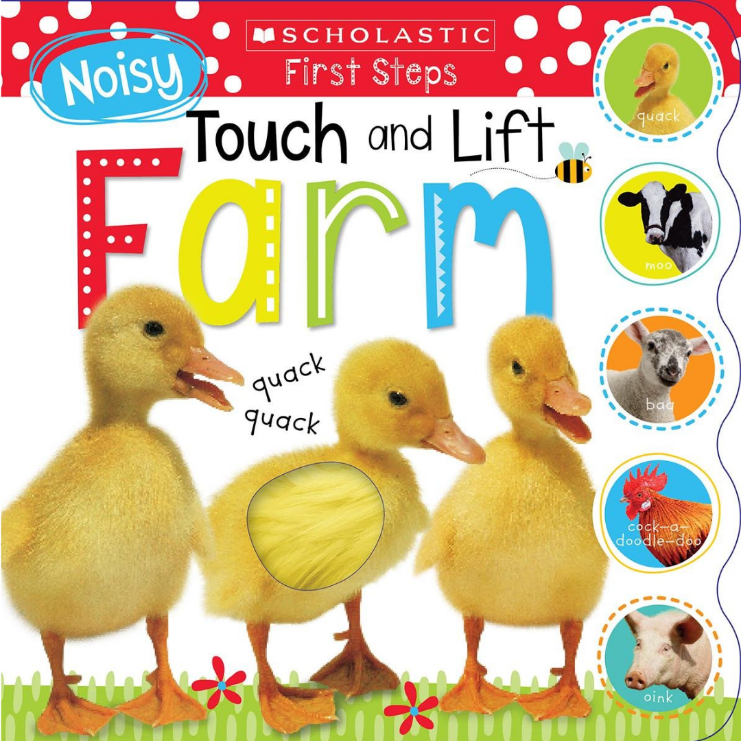 Noisy Touch and Lift Farm: Scholastic Early Learners (Touch and Lift) - The English Bookshop