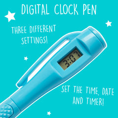 Digital Clock Pen Blue - The English Bookshop Kuwait