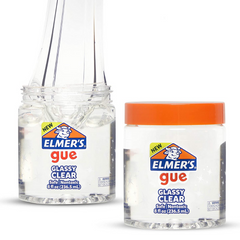 Elmer's GUE Pre-Made Slime, Glassy Clear Slime, Great for Mixing in Add-ins - The English Bookshop