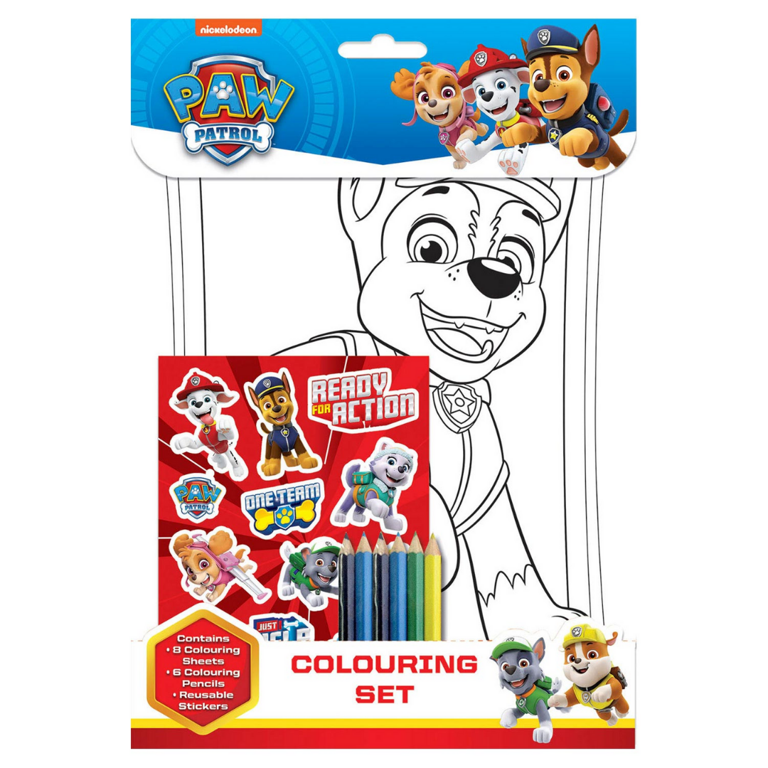 PAW Patrol Colouring Set - The English Bookshop