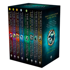 Witcher Boxed Set: The Last Wish, Sword of Destiny, Blood of Elves, Time of Contempt, Baptism of Fire, the Tower of the Swallow, the Lady of the Lake, Season of Storms - The English Bookshop Kuwait