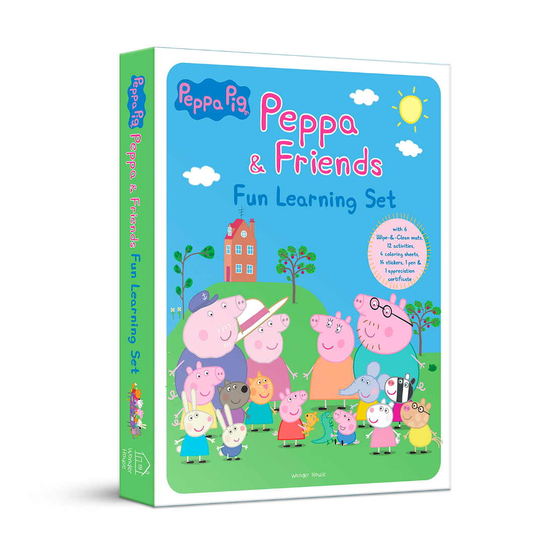 and　Bookshop　Friends　(with　Peppa　And　Set　English　Fun　Clean　Learning　The　Wipe　–　Peppa　Pig
