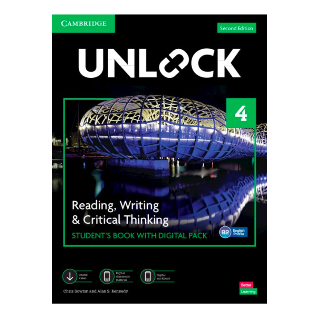 Unlock Level 4 Reading, Writing and Critical Thinking
Student`s Book with Digital Pack - The English Bookshop Kuwait