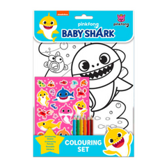 Baby Shark Colouring Set - The English Bookshop Kuwait