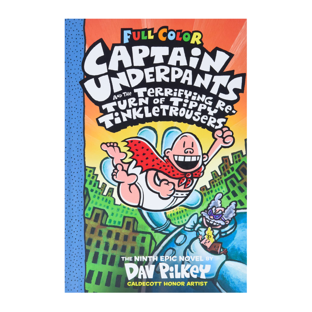 Captain Underpants and the Terrifying Return of Tippy Tinkletrousers: Color Edition (Captain Underpants #9) - The English Bookshop Kuwait