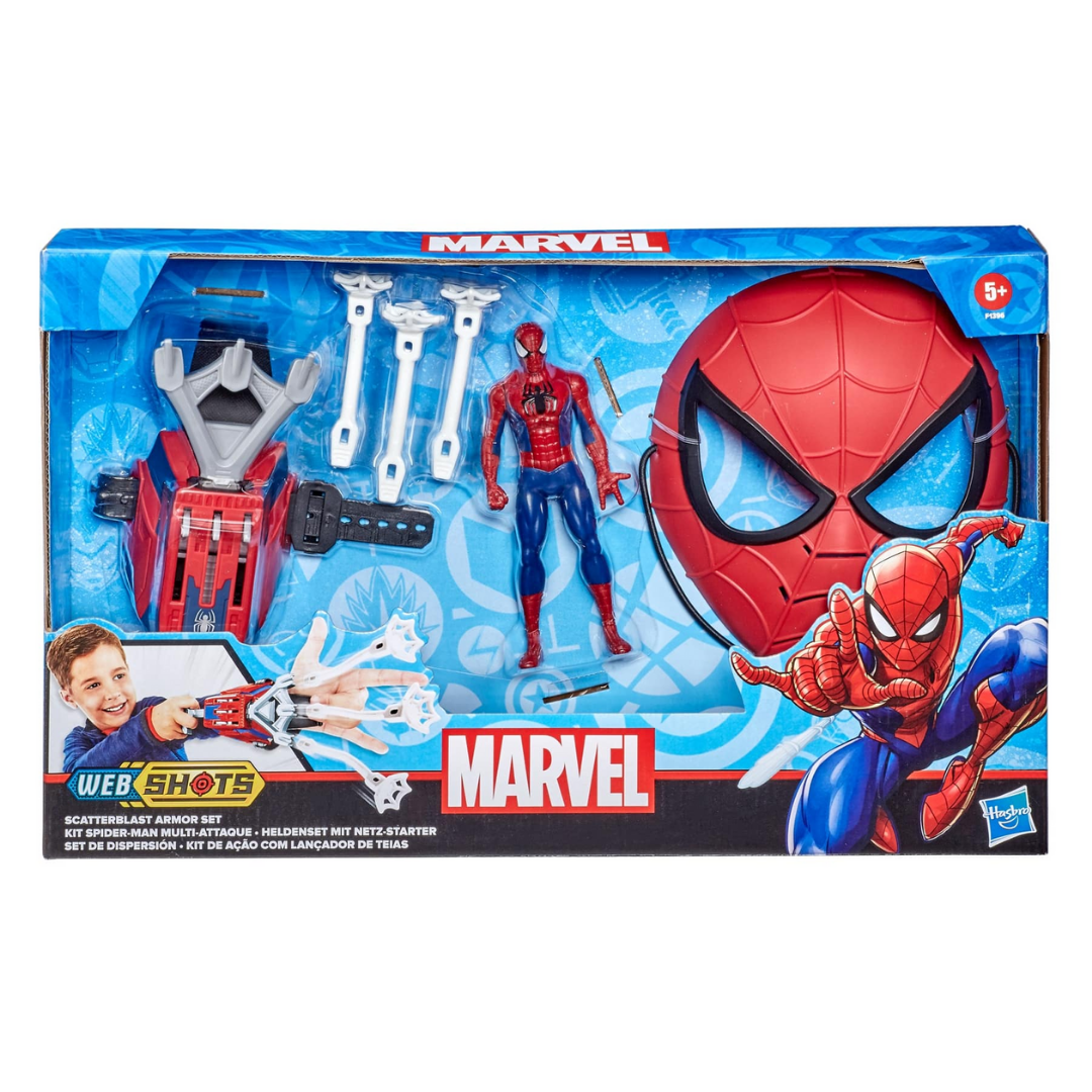 Marvel Spider-Man Web Shots Scatterblast Armor Set Toy - The English Bookshop