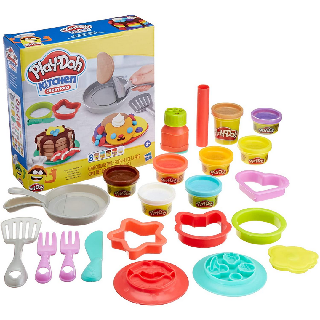 Play-Doh Kitchen Creations Flip 'n Pancakes Play Set - The English Bookshop
