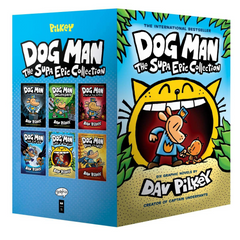 Dog Man: The Supa Epic Collection: From the Creator of Captain Underpants (Dog Man #1-6 Boxed Set) - Dav Pilkey - The English Bookshop