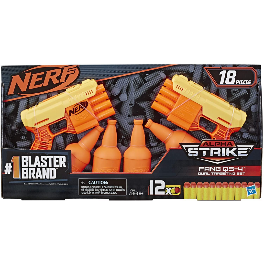NERF Alpha Strike Fang QS-4 Dual Target Set - The English Bookshop