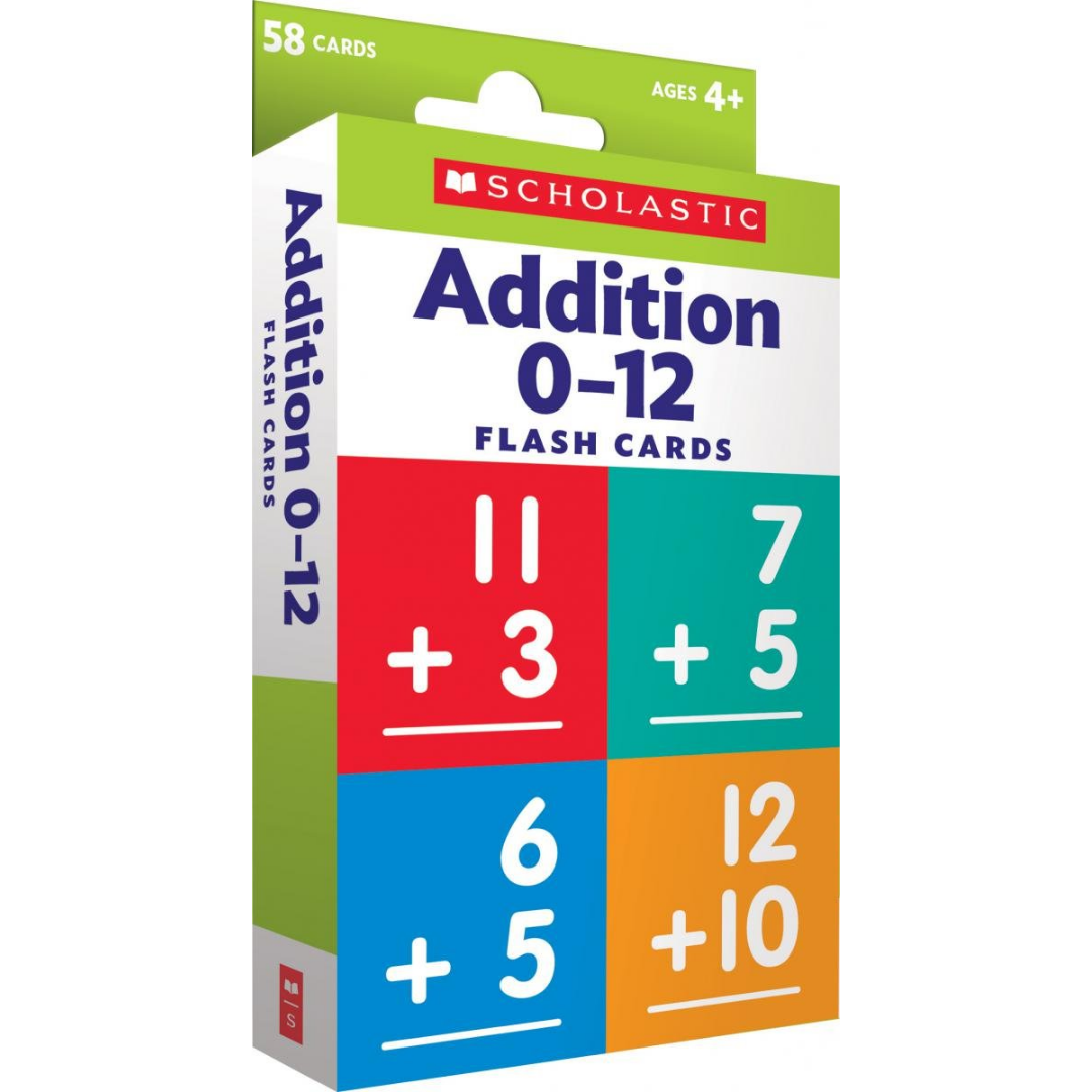 Flash Cards: Addition 0 - 12 - The English Bookshop