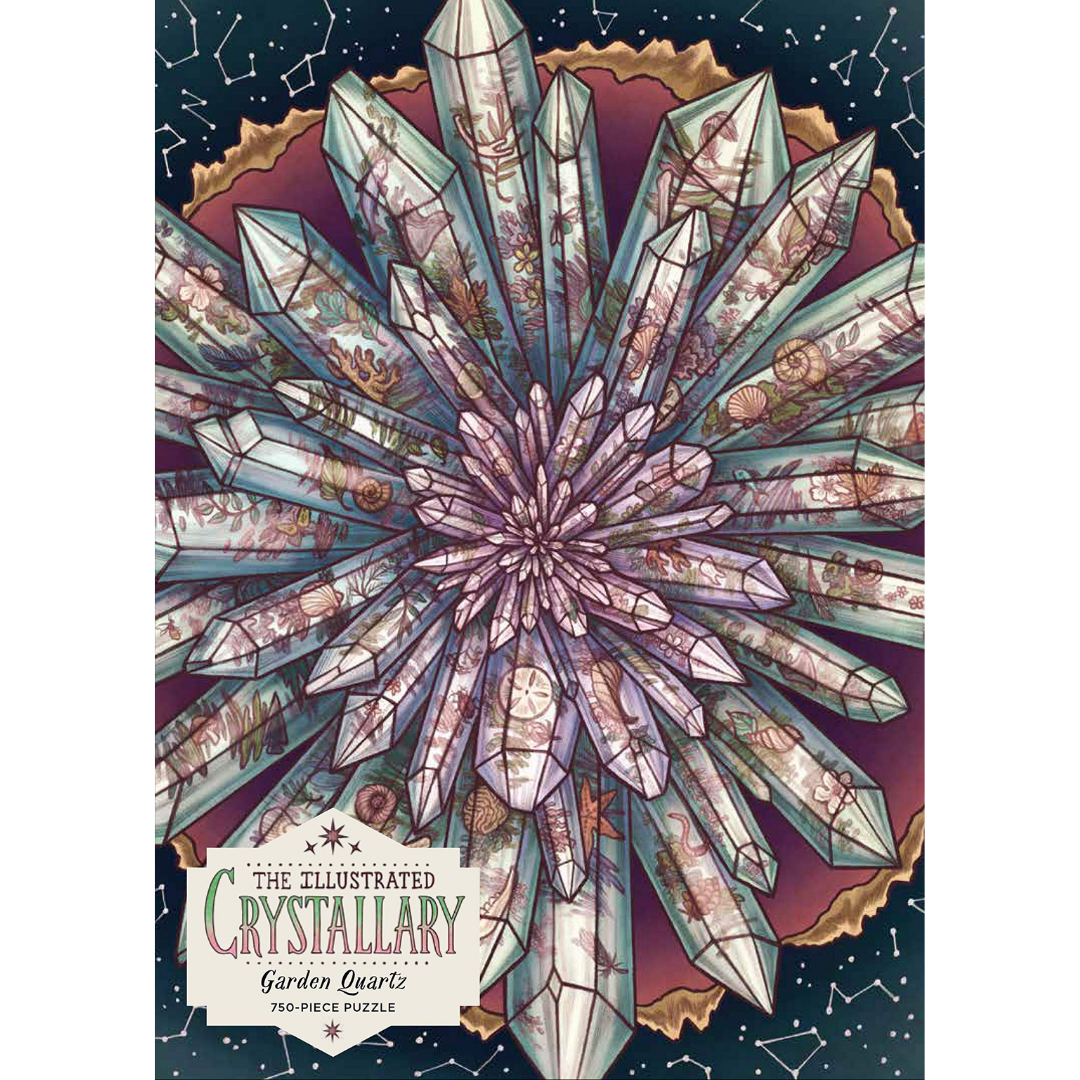 Illustrated Crystallary: Garden Quartz (750 pieces) (Wild Wisdom) - Maia Toll - The English Bookshop