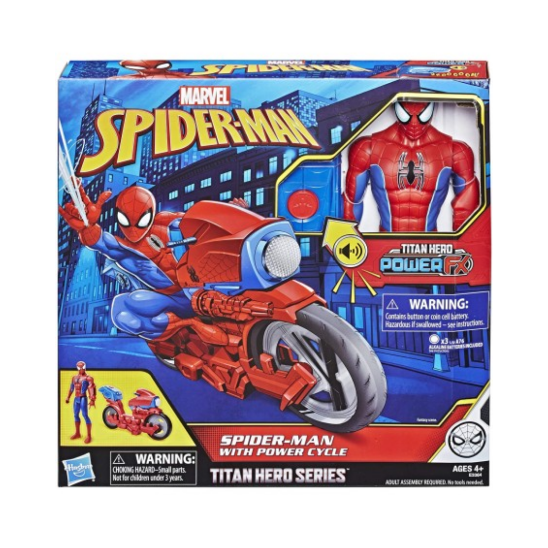Spider-Man Titan Hero Electronic Bike - The English Bookshop