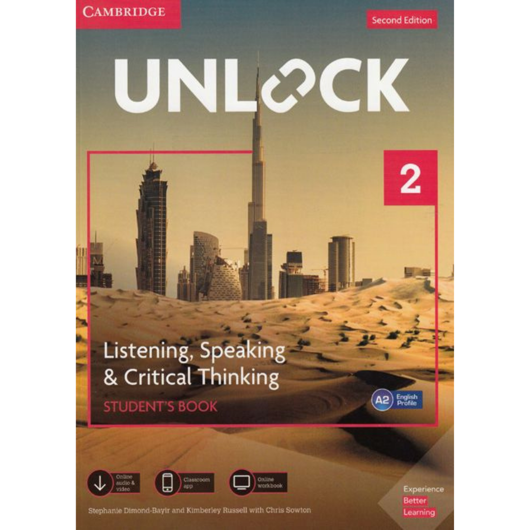 Unlock Level 2 Listening, Speaking & Critical Thinking Student's Book, Mob App and Online Workbook w/ Downloadable Audio and Video - The English Bookshop