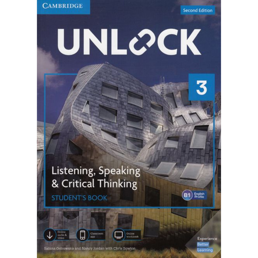 Unlock Level 3 Listening, Speaking & Critical Thinking Student's Book, Mob App and Online Workbook w/ Downloadable Audio and Video - The English Bookshop