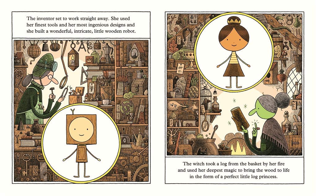 The Little Wooden Robot and the Log Princess - The English Bookshop