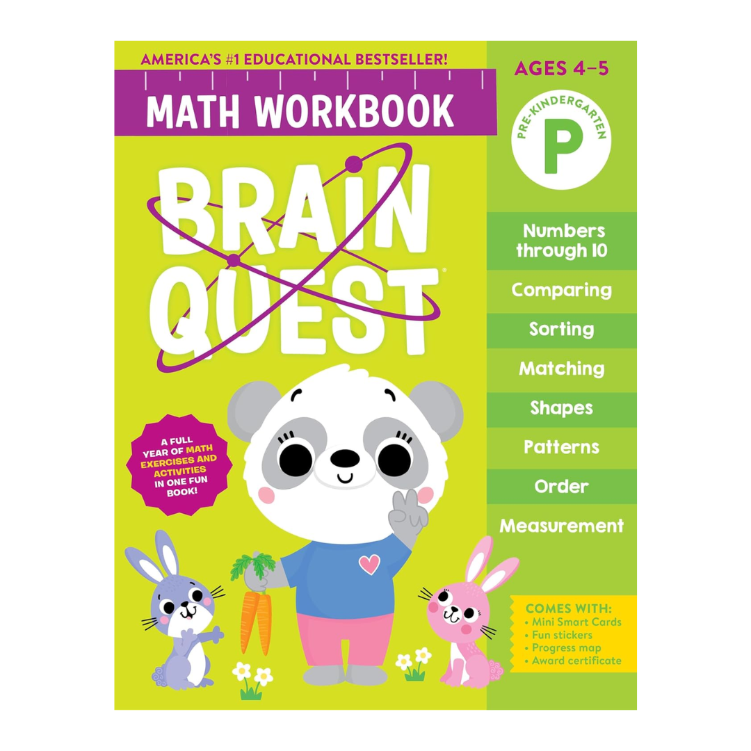 Brain Quest Math Workbook: Pre-Kindergarten