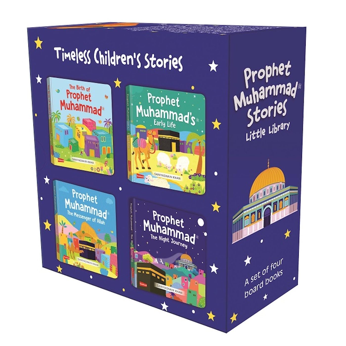 Prophet Muhammad Stories - Little Library  (4 Board Books Set) - The English Bookshop