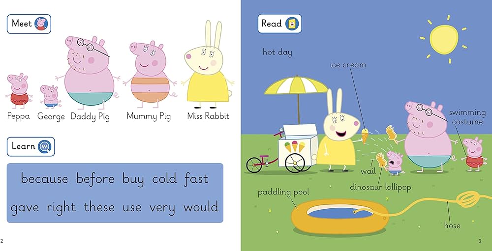 First Words with Peppa 4 : The Very Hot Day, Reading Sticker - The English Bookshop