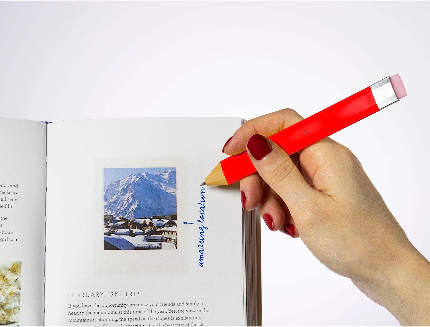 Pen Bookmark Red with Refills - The English Bookshop Kuwait