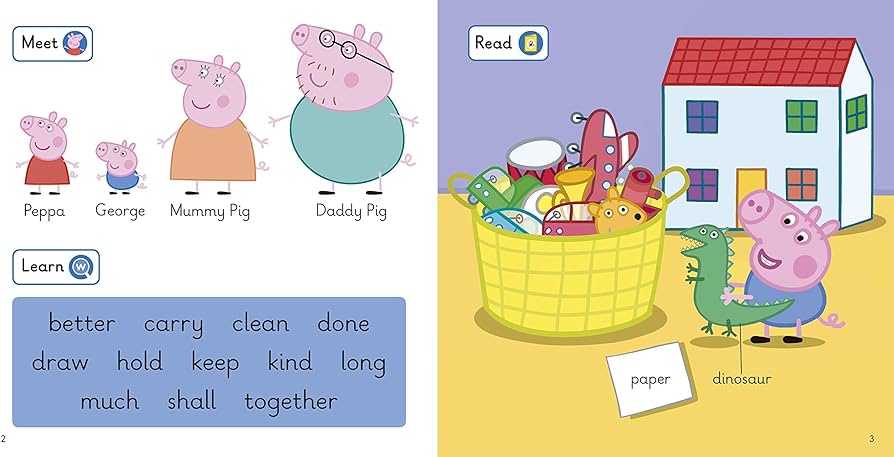First Words with Peppa 5 : Tidying Up, Reading & Sticker - The English Bookshop