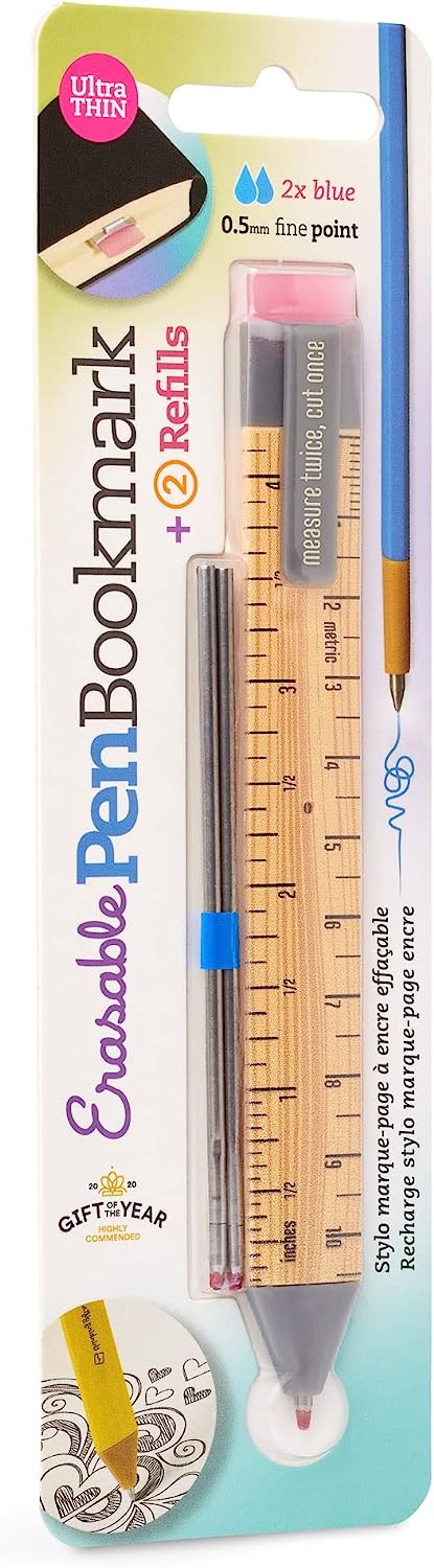 Pen Bookmark Ruler with Refills - The English Bookshop Kuwait