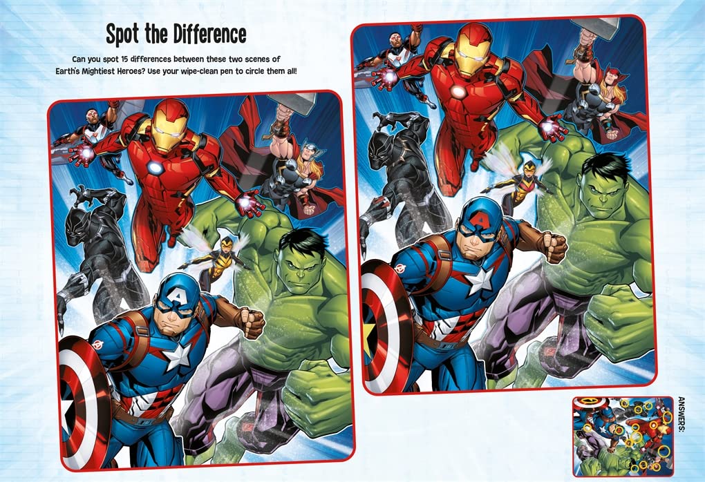 Marvel Avengers: Wipe-clean Activity Placemats