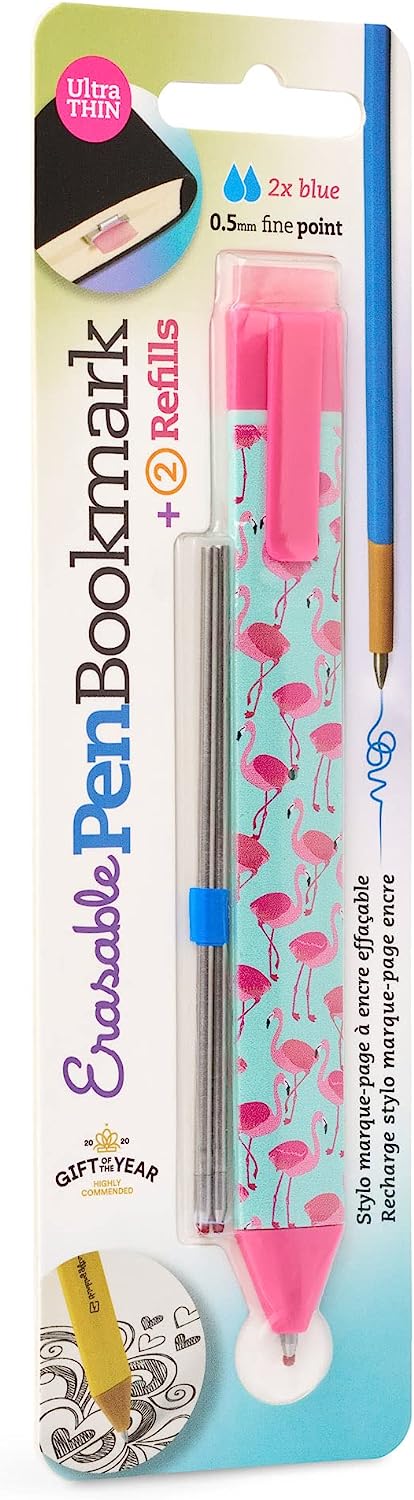 Pen Bookmark Flamingo with Refills - The English Bookshop Kuwait