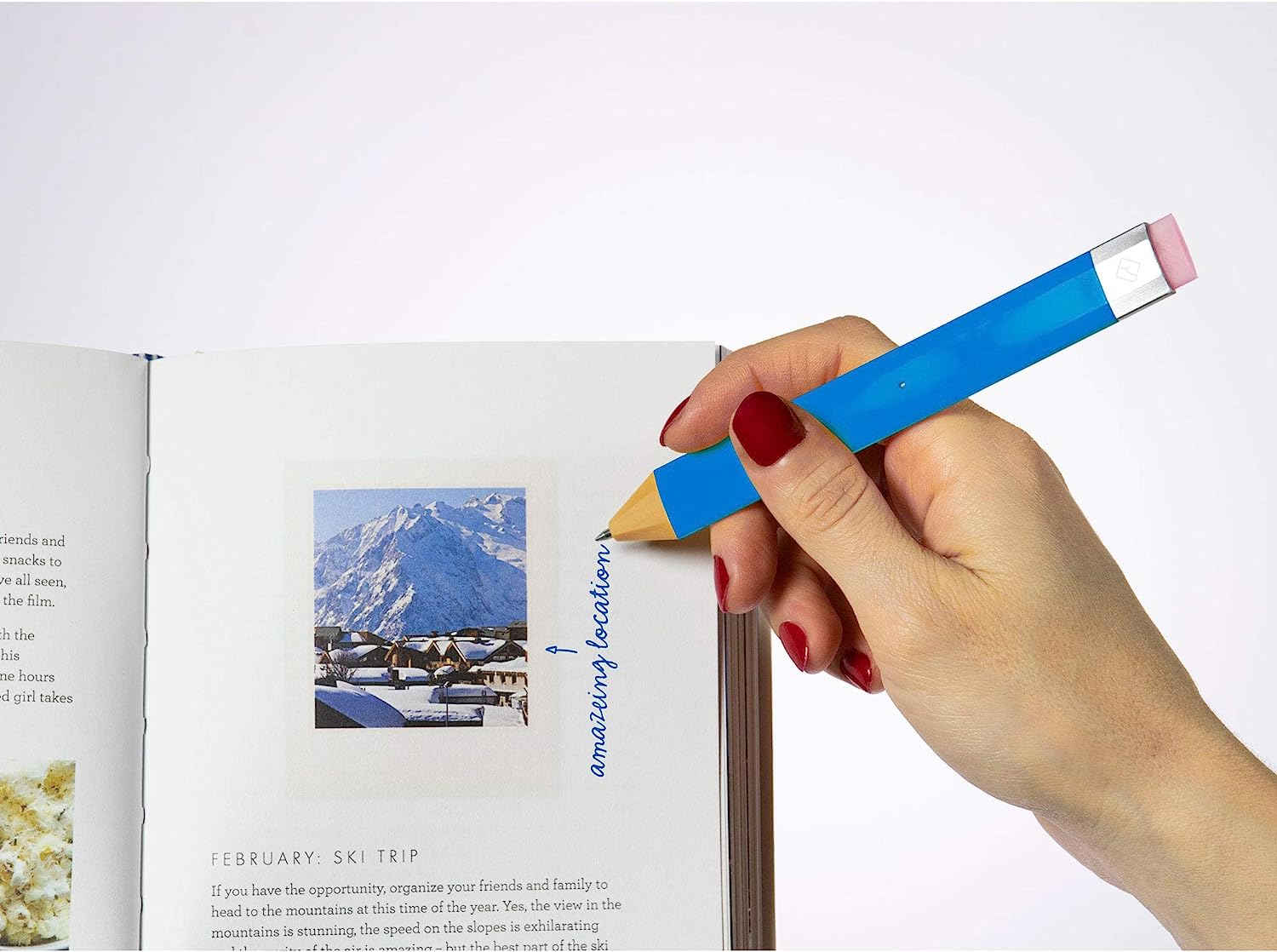 Pen Bookmark Blue with Refills - The English Bookshop Kuwait