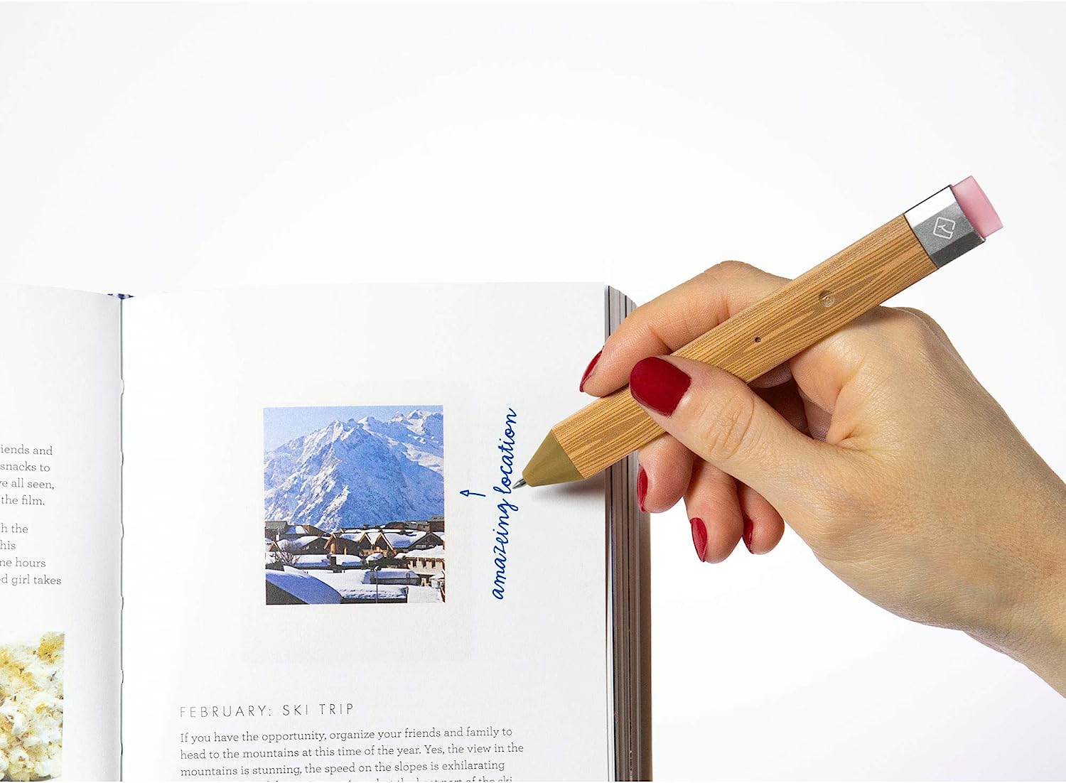 Pen Bookmark Wood with Refills - The English Bookshop Kuwait