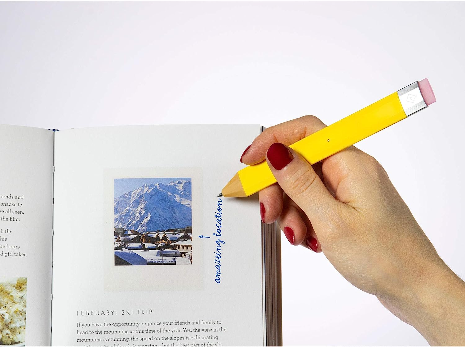 Pen Bookmark Yellow with Refills - The English Bookshop Kuwait