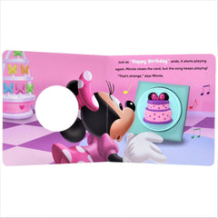 Disney Junior Minnie Mouse - Happy Birthday Surprise! Squishy Button Sound Book - Satisfying Tactile and Sensory Play - PI Kids (Play-A-Sound) - The English Bookshop Kuwait